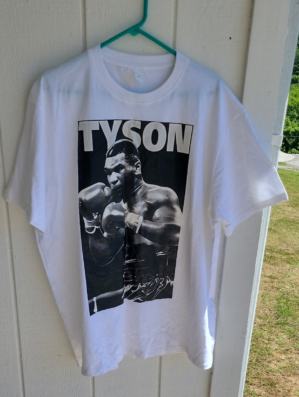 Graphic Tee - White Men's Short Sleeve Shirt Mike Tyson 100 Percent Cotton